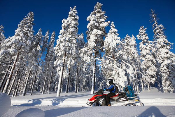 Snowmobiling